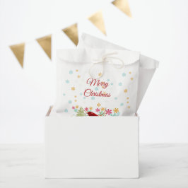 Sacolinha Festivo branco vermelho Canto de inverno Veado Fel