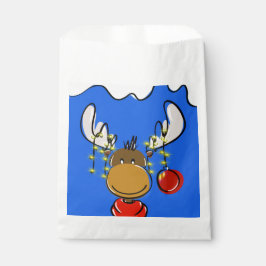 Sacolinha Festivo Reindeer Favor de Natal Bag