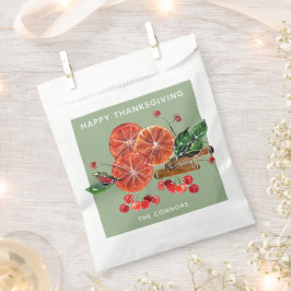 Sacolinha Filas de Laranja Chic e Pentes de Cinamão Outono