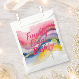 Sacolinha Finalmente, 21ruas. Aniversário da Glitter de Aqua