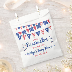 Sacolinha Firecracker A Caminho! chá de fraldas De 4 De Julh