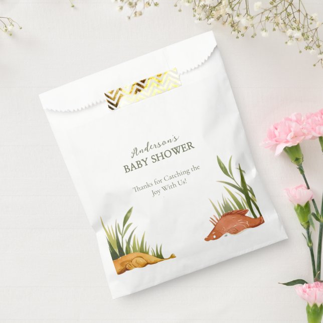 Sacolinha Fishing Reel Excited Little Fisherman Baby Shower  (Selado)