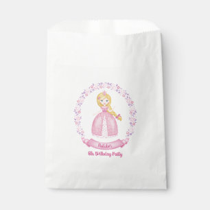 Sacolinha Fita Rosa, Princesa Rosa, Favor Bag