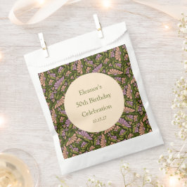 Sacolinha Flamentação de Cuta Verde Retro Boho 50º Aniversár