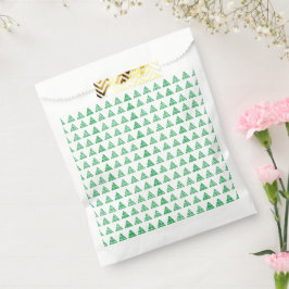 Sacolinha Flocos de neve verdes de Natal Estrelas Árvores, B