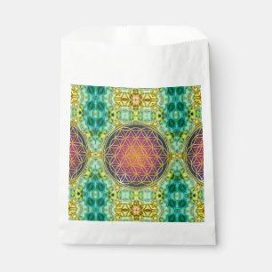 Sacolinha Flor Da Vida - Ouro - Frente 2