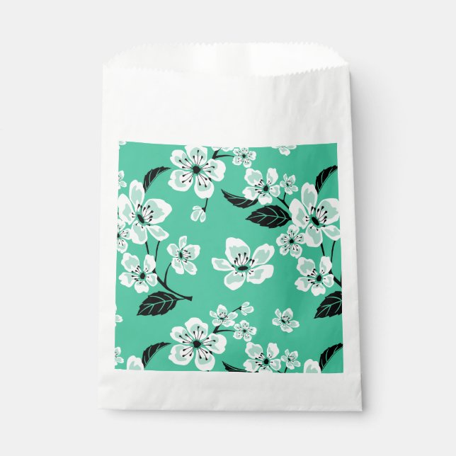 SACOLINHA FLOR DE CEREJEIRA - SAKURA (MINT) (Frente)