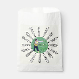 Sacolinha Flor de Fotografia do Bat Softball