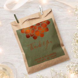 Sacolinha Flor Dramática de Cobre em Verde Obrigado