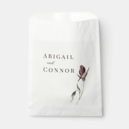 Sacolinha Florais Creme Marsala Boho Rústico