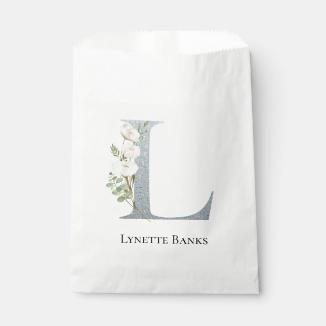 Sacolinha Floral Branco mais doce (Frente)