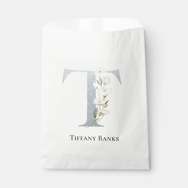 Sacolinha Floral Branco mais doce (Frente)