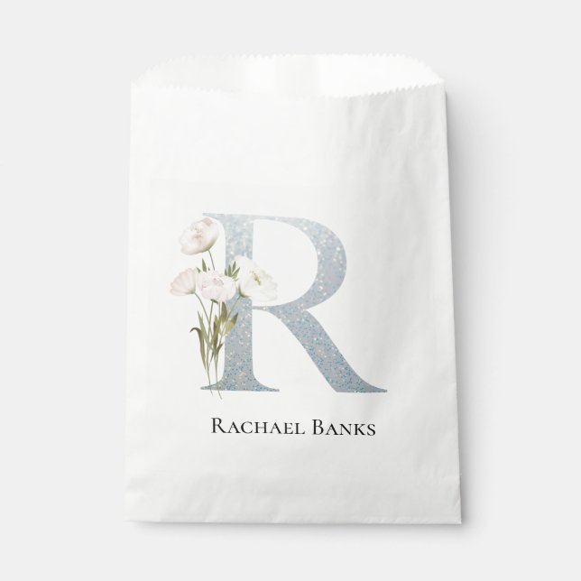 Sacolinha Floral Branco mais doce (Frente)