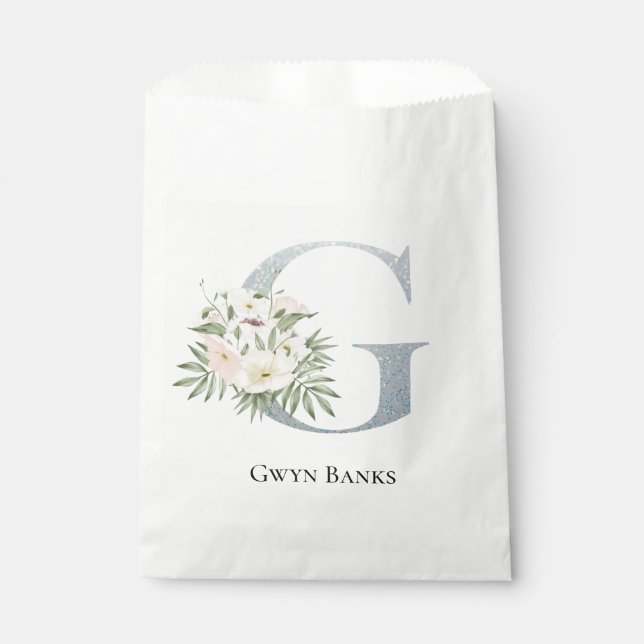 Sacolinha Floral Branco mais doce (Frente)