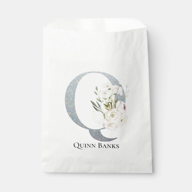 Sacolinha Floral Branco mais doce (Frente)