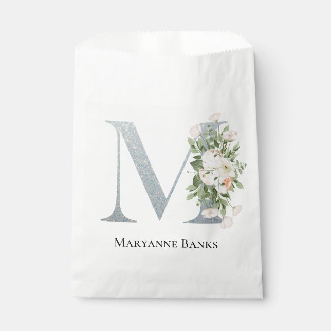 Sacolinha Floral Branco mais doce (Frente)