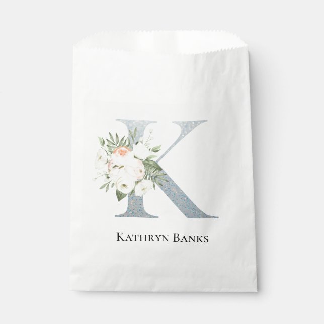 Sacolinha Floral Branco mais doce (Frente)