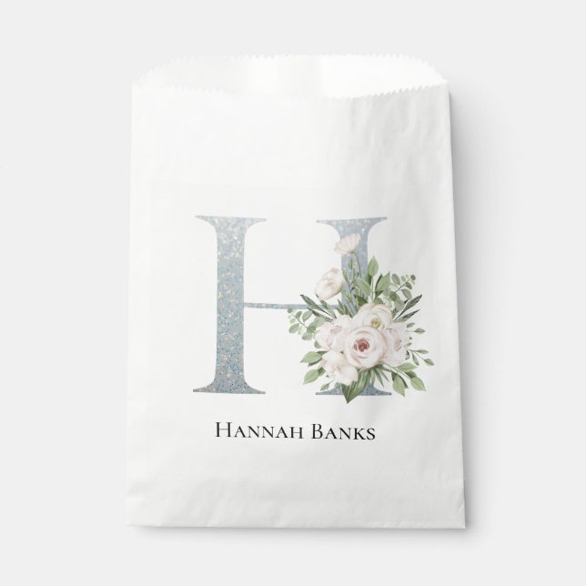 Sacolinha Floral Branco mais doce (Frente)