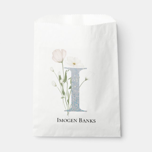 Sacolinha Floral Branco mais doce (Frente)