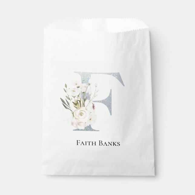 Sacolinha Floral Branco mais doce (Frente)