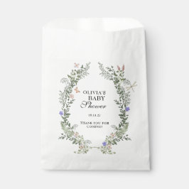 Sacolinha Floral Lush Wildflower Boho Chá de fraldas Obrigad