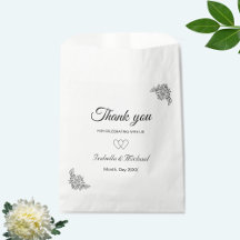 Floral Moderno em Casamento Preto e Branco