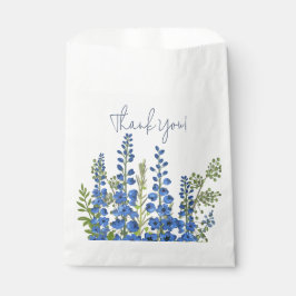 Sacolinha Flores Azuis de Delfinium - Obrigado