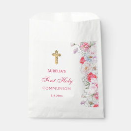 Sacolinha Flores de Aquarela Primeira Comunhão