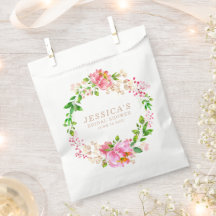 Flores de Aquarela Rosa Casamento Personalizado 