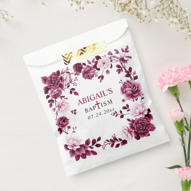 Sacolinha Flores de Borgonha Chinoiserie Flórida Baptism (Selado)