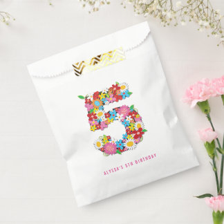 Sacolinha Flores de Mola - Saco de Favor de Festa de anivers