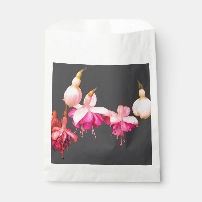 Sacolinha Flores rosa e creme (Frente)