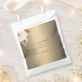 Sacolinha Flores Russas no Dourado Elegante