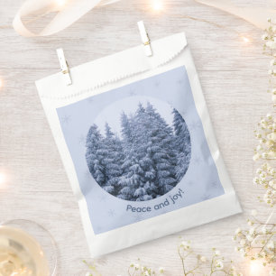 Sacolinha Floresta de inverno mágico - festa de natal