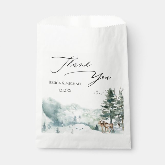 Sacolinha Floresta Florestal de Aquarela (Frente)