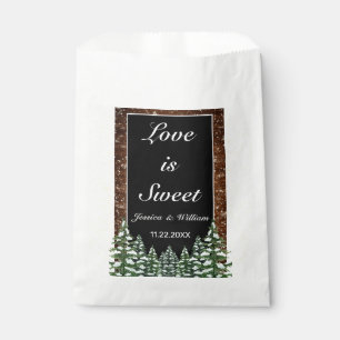 Sacolinha Floresta Neve Floresta Negra Casamento Negra Favor