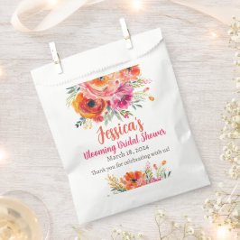 Sacolinha Florestas cor-de-laranja-rosa e chá de panela Verã