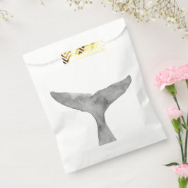 Sacolinha Fluxo de Baleia de Aquarela