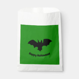 Sacolinha Flying Bat on green favor bag