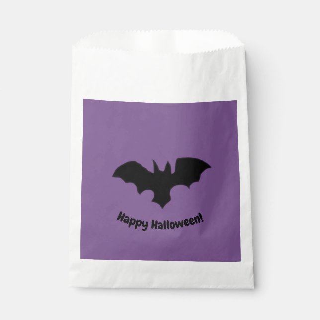Sacolinha Flying Bat on purple favor bag (Frente)