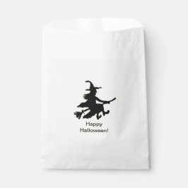 Sacolinha Flying Witch - Yellow -Happy Halloween - Favor Bag