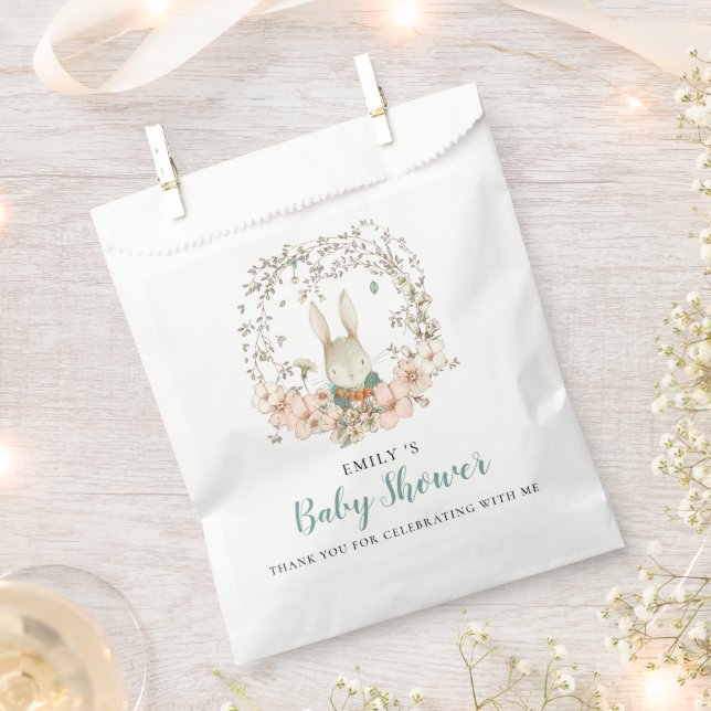 Sacolinha Folhagem Bonita, Obrigado Chá de fraldas (Cortado)