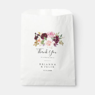 Sacolinha Folhas Botânicas Florais Rústicas Agradecimento Ca