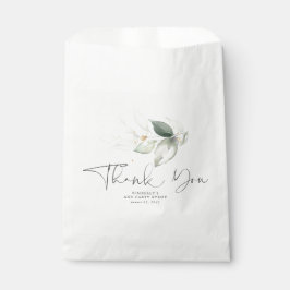 Sacolinha Folhas de Ouro Verde Esmeralda Agradecimento Elega