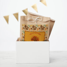 Folhas de outono Coloridas Personalizadas "Hello A