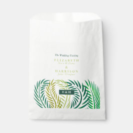 Sacolinha Folhas de Palma Tropicais, Casamento de Praia