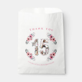 Sacolinha Foto Collage Pink Collage de 15 Grande