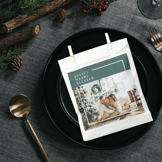 Sacolinha Foto da família moderna | Feliz alegre abençoada | (Criador carregado)