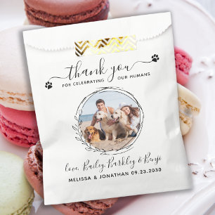 Sacolinha Foto De Cachorro Personalizado Elegante Obrigado C
