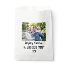 Foto de Família no Purim com Nome da Família no Fa